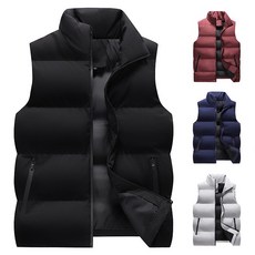 衣貳山 男士立領保暖機能背心外套 秋冬休閒防風加棉馬甲