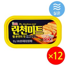 롯데햄 런천미트 120g 한끼식사 혼밥 캔햄 통조림 캔햄, 12개