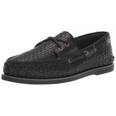[미국수입정품] Sperry 남성용 골드 정품 오리지널 투 아이 우븐 보트 슈즈 블랙. 9 291974