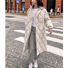엔에스레이블 경량패딩 후드 탈부착 트월체크 빅사이즈 NSLEVEL
