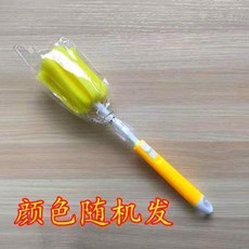 嬰兒洗奶瓶刷海綿杯刷多功能長柄加長杯刷, 1個, 1支伸縮海綿刷
