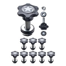 GPCA - 타이 다운 메탈 D-플레이트/D-버클 설치가 쉬운 트럭 타이 다운 카고 커버 마운트와 호환 4xe JL JT JK TJ 등을 위한 튼튼한 지프 랭글러, 8