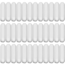 위우데이 16피스 PTFE 마그네틱 믹서 교반봉 화이트 컬러 스테인리스 스틸 실험실 PTFE 교반판봉 믹싱 플레이트 자석 스틱30mm1.18인치, 35 mm/ 1.38 inch, 36