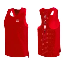 남성용 스포츠 피트니스 메쉬 조끼 통기성 빠른 건조 경량 민소매 러닝 트렌디 체육관 트레이닝 탱크 탑