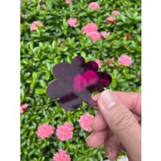 亮黃色花朵造型工藝材料，手工藝裝飾配件，DIY拼貼材料, 紫色, 1個