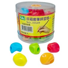枕頭山 LIFE 徠福 3027 3029 握筆練習器 握筆器 A-2，多色可選，舒適握感，幫助孩子從小培養正確握筆姿勢, 小, 小 不挑色, 1個