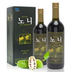 바바우통가 자연숙성 노니 무농약 화학무첨가 자연산 노니 원액 100%, 750ml, 2개