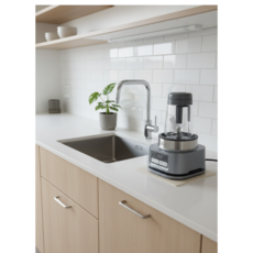 독일모티프매트 믹서기 받침대, 아이보리 도트, 1개