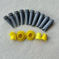 교체 키트 커넥터가 욕실 유리문용 코킹 마감 노즐 팩, 기본