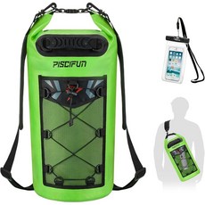 피시펀 방수 드라이백 낚시 가방, 40L, 연두빛