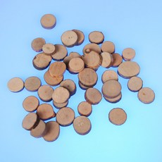 나무 원형 중간<br>(1.2cm~2cm-100개)