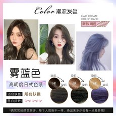 Color 潮流染髮膏 髮廊專用 多種顏色 適合所有膚色, 1個, 38.霧藍灰 C9/86 單染膏