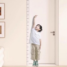 잔솔 키재기 시트지 벽보 벽걸이 아이 아기 자 무타공, 1개, 단품