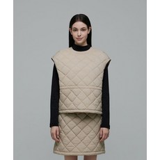 NATIONALGEOGRAPHIC 내셔널지오그래픽 N244WPV010 여성 엘크 패딩 베스트형 티셔츠 BEIGE 2802309