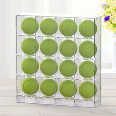 싸인볼 케이스 야구공 아크릴 테니스공 보관함 사각 진열대 디스플레이, 12그리드, 12 그리드