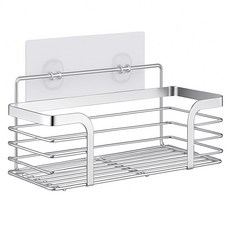 不鏽鋼置物架 附無痕卡扣貼片, 寬25CM, 1個