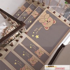 樓梯踏步墊卡通高級靜音自粘水泥地旋轉木樓梯戶外臺階墊防滑家用, 小柯基,【定制聯繫客服】, 1個
