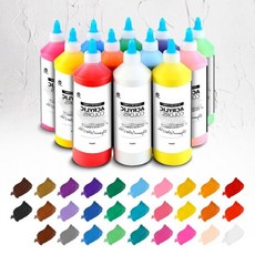 전문가용 대용량 아크릴 물감 500ml 미술용품 퍼포먼스, 25. 라이트 브라운