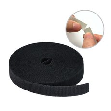 벨트타입 테이프 블랙 1.2x500cm 접착 벨크로스트랩