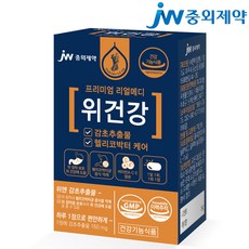 JW중외제약 프리미엄 리얼메디 위건강 감초 DGL 18g, 30정, 1개