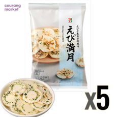 일본 세븐일레븐 에비 만게츠 센베이 새우스낵, 5개, 56g