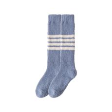 무압박 롱 임산부 니삭스 산후조리원 양말 블루