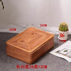 藤編收納箱 越南藤編收納筐 儲物收納盒, 1個