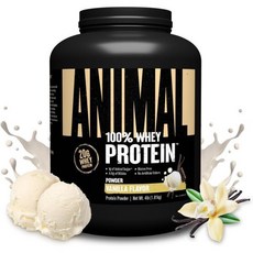 애니멀 웨이 프로틴 파우더 프리 워크아웃 또 포스트 언제든지 저당 단백질 보충 식사 대체 블렌드 BCAA 가, Vanilla, 60 Servings (Pack of 1), 1개