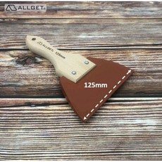 【ALLGET】日式木柄橡膠刮刀 軟刮刀 汽車板金/木器家具補土 補漆 除水 不傷表面, 1個, 125mm刮刀