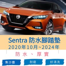 Sentra 防水腳踏墊 2020年10月~2024年, 黑,司機單片, 1個