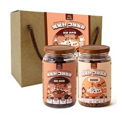 정연이네 똑똑한그래놀라 2종 건강선물세트 혼합(더블카카오 오리지날), 1박스, 230g