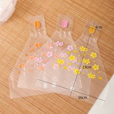 삼각김밥 포장지 1000매 삼각 축제 봉투 포장 스티커 소풍 일본식 특수 종이 식품 등급용, 50개, 꽃무늬 도시락 가방 랜덤 50개