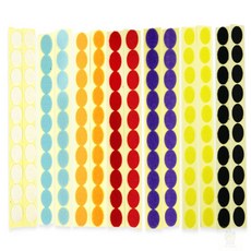 요이찌 원형 찍찍이테이프 20mm 수예품, 노랑