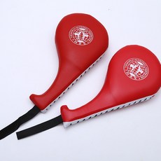 雙葉腳靶 拳擊靶 雙葉靶 腳踢靶 跆拳道踢靶 腿靶 道靶 拳擊踢靶 拳擊腳靶 雙叶靶 速度靶, 紅色【單個】, 1個