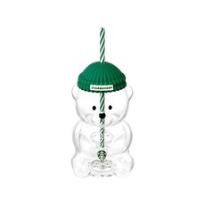 스타벅스 베어리스타 글라스 콜드컵 591ml, 1개, 그린 투명