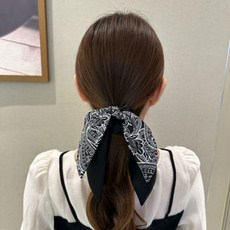 스트립 손수건 헤어 머리 끈