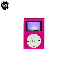 휴대용 MP3 플레이어 워크맨 미니 클립 학생용 마이크로 메탈 SD, 핑크, 핑크, 상세설명참조