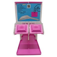 免洗湯匙分發機 尺寸: 117(長)x90(寬)x175(高)mm, 粉, 1個