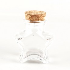 별모양 마리모 유리병 x 2개, 1세트