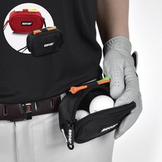 이이공이아이 벨트형 다용도 골프볼 파우치, 블랙, 1개