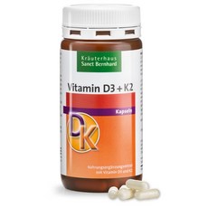 德國聖伯納德維生素D3 K2膠囊，促進鈣吸收，維持骨骼健康，增強體力, 1個