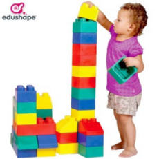 에듀쉐이프 소프트 촉감 소근육 발달 장난감 완구 빅블럭 Edushape Edublocks Construction Toy, 26 pcs, 1개