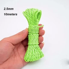15m 2.5mm 반사 Paracord 텐트 코드 로프 캠핑 천막 로프 러너 가이 라인 야외 캠핑 하이킹 텐트 액세서리, 녹색