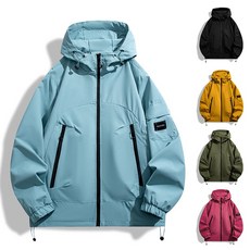 아웃도어 트레킹 남녀 바람막이 봄가을 캠핑 등산 방수 후드 트렌치