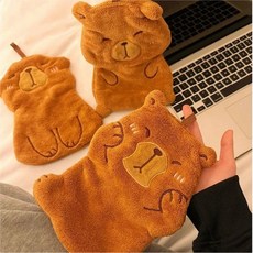 부드러운 카피바라 핸드타올 주방 화장실 귀여운 동물, 1개, GS002272 동물친구들핸드타올 카피바라 랜덤