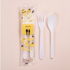 황금밥상 스푼+포크세트 50개입 개별 OPP포장