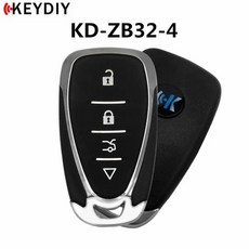 스마트키 KEYDIY KD-X2 KD-MAX 프로그래머 ZB 시리즈 리모컨용 KD ZB32-4 스마트 키 교체 쉐보레 다중 모델용, 2)5pcs