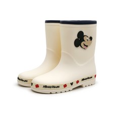 디즈니 미키마우스 카라멜 미끄럼방지 분리형인솔 키즈 레인부츠