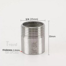 단일 수나사 파이프 피팅 물 가스 연결 어댑터 조인트, I. Single Male 3l4 DN20, 1. 1 PCS