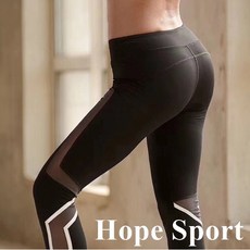 瑜伽健身褲 側邊網紗反光線條 瑜珈運動褲 健身褲 瑜珈褲